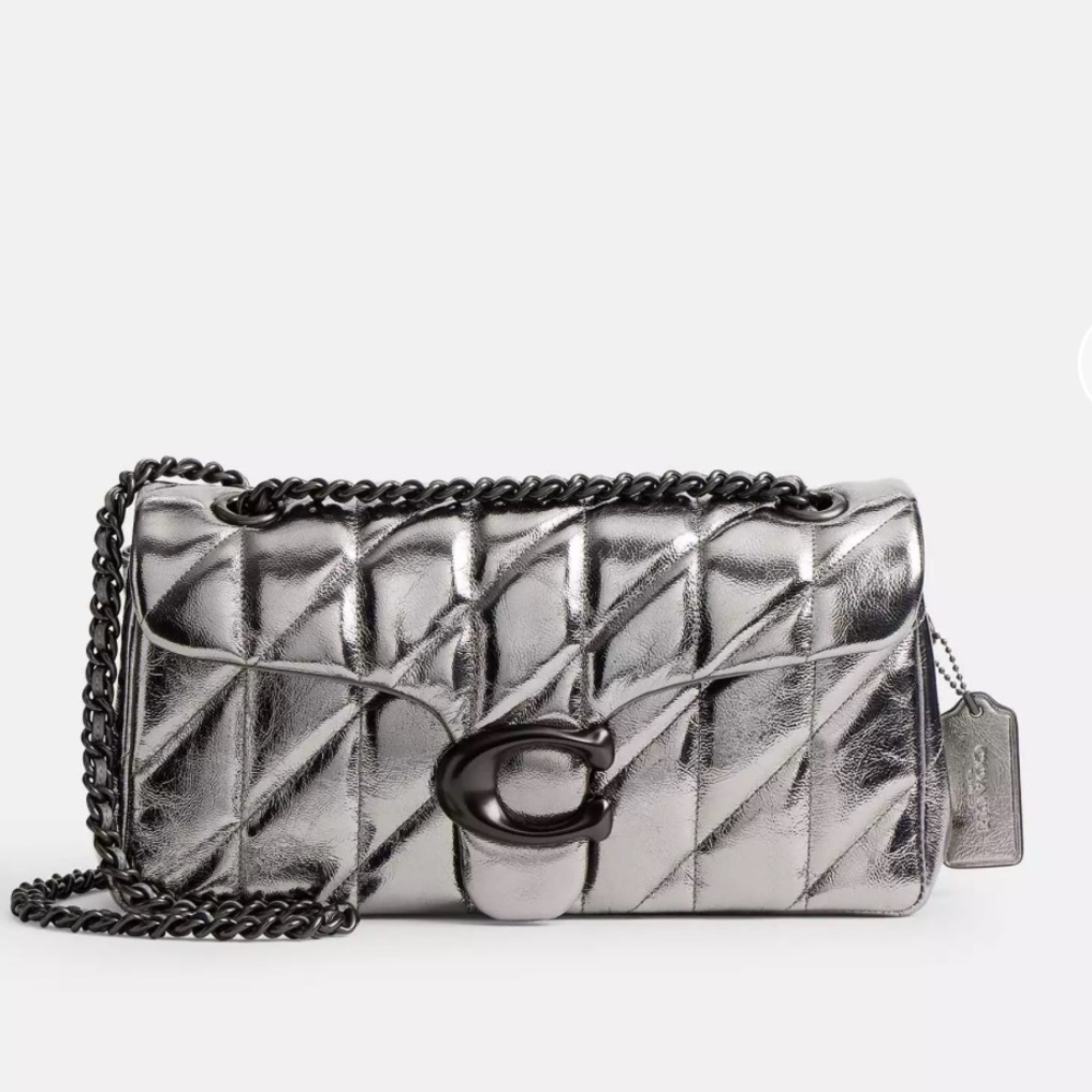 Quilted Coach Tabby 26 in Anthracite